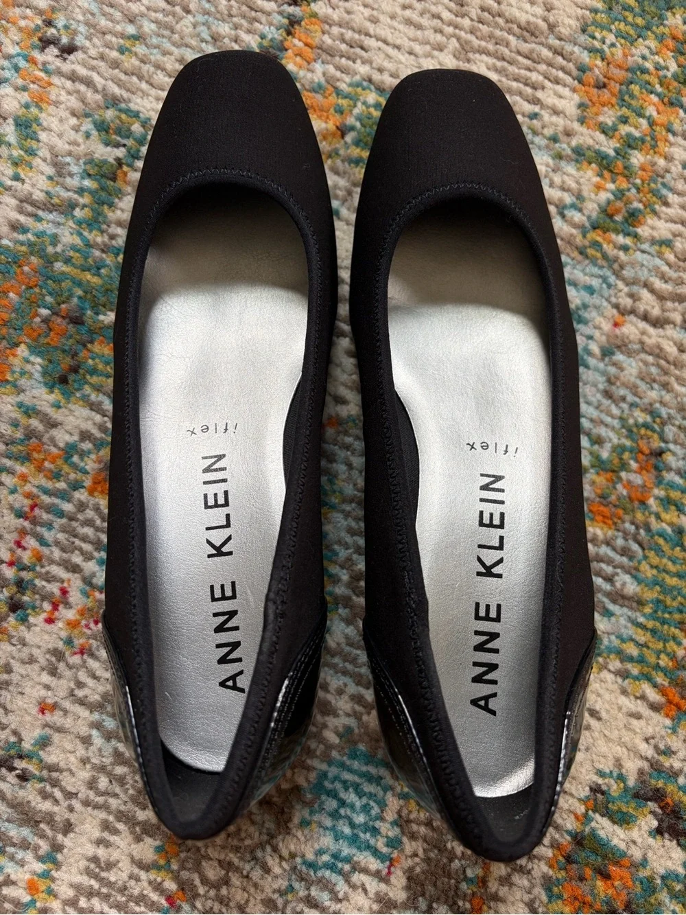 Like New Anne Klein Winner iFlex Black Wedge Pumps, size 8.5